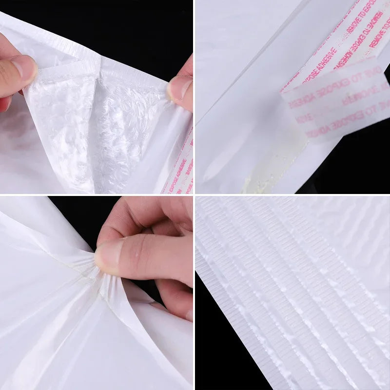 10-50Pcs Bubble Envelopes White Foam Shipping Bags Poly Bubble Mailers Pad Self Seal Packing Bags 11cm 15cm 23cm Wholesale ALPENZO