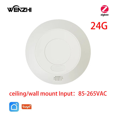 ZigBee 24G MmWave Radar Human Body Presence Motion Sensor For Light Switch Luminosity Detection 110/220V Tuya Smart Life Home - ALPENZO