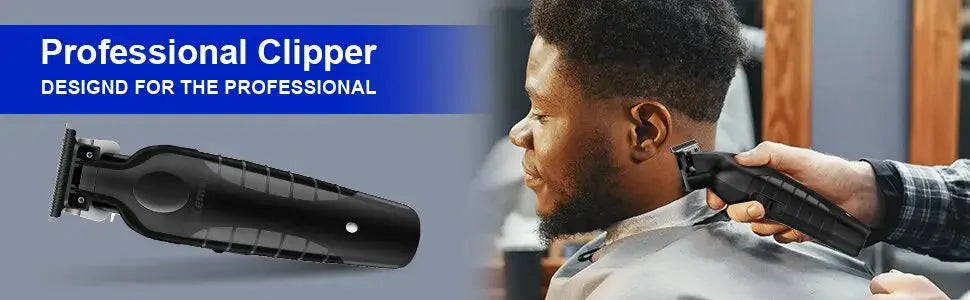 KEMEI Black Hair Clippers for Men Cordless Clippers for Hair Cutting Professional Barber Clippers USB Rechargeable Wireless Hair - ALPENZO
