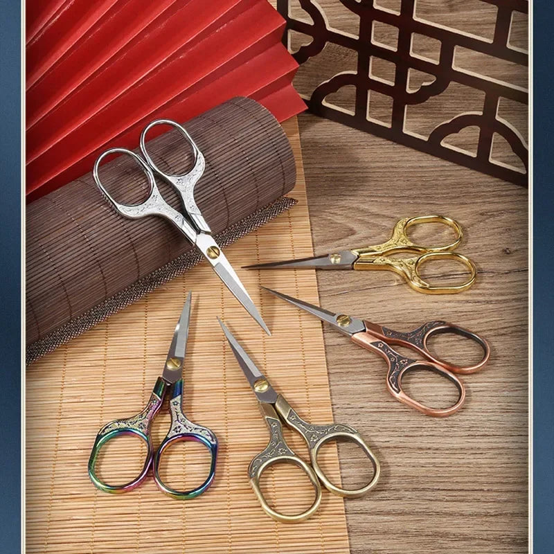 Stainless Steel Scissor Fabric Thread Sewing Scissor Colorful Handicraft Household Embroidery Sewing Shears Embroidery Scissors - ALPENZO
