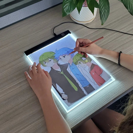 A4 Level Dimmable Led Drawing Copy Pad Board Children's Toy Painting Educational Kids Grow Playmates Creative Gifts For Children ALPENZO