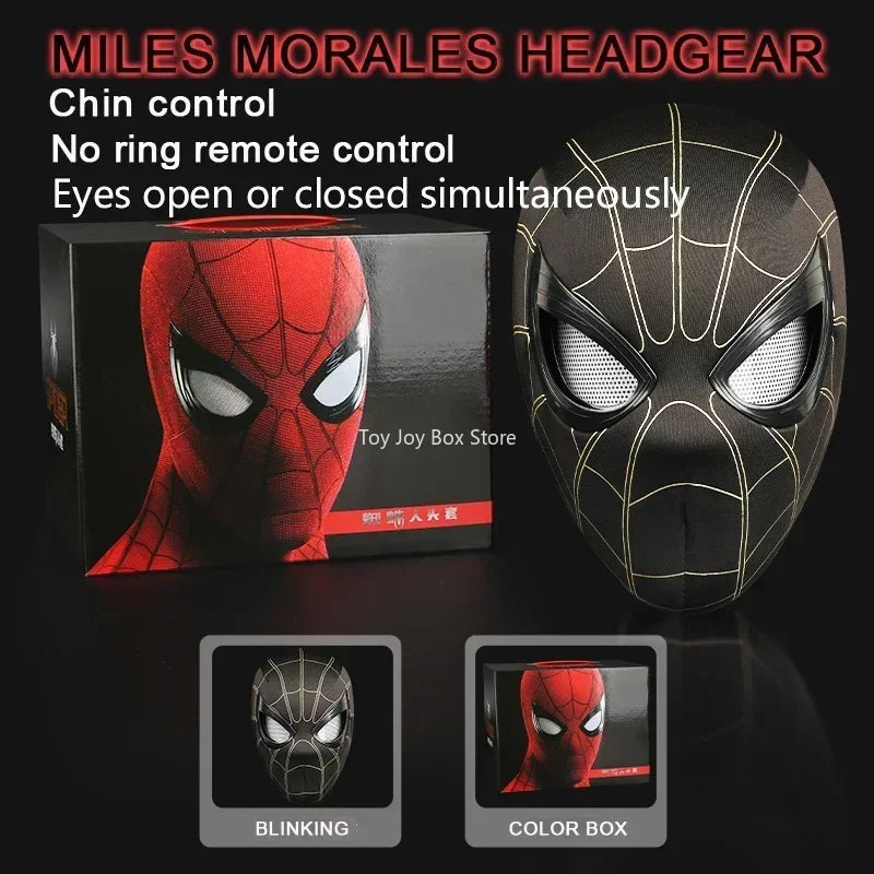 New Spider-man:no Way Home Spider Man Mask Luxury Helmet Rechargeable Remote Eyes Movable Mask Cosplay Decoration Gift Toys ALPENZO