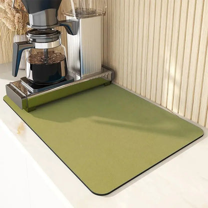 VIKAMA Kitchen tableware diatomaceous earth impermeable drainage mat heat insulation non-slip bathroom doormat home decoration - ALPENZO
