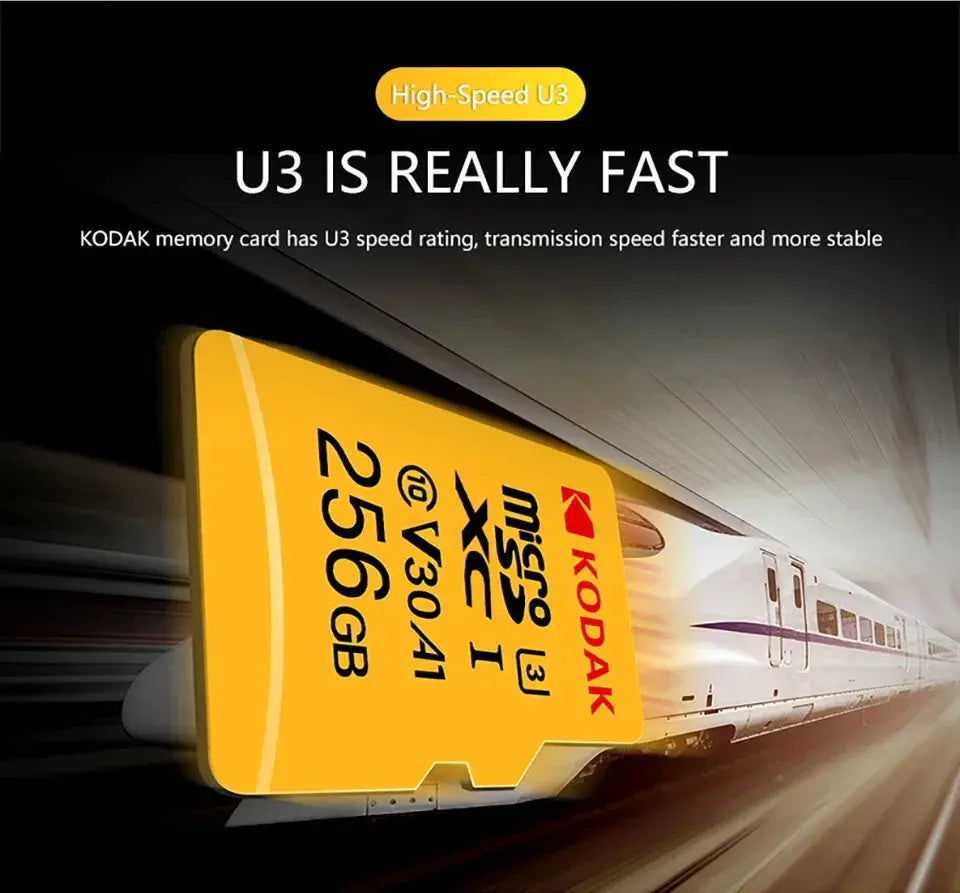 KODAK Micro SD Card Driving Recorder 64GB Memory Card For Mobile Phone PC Earphone Speaker HD Camera - ALPENZO
