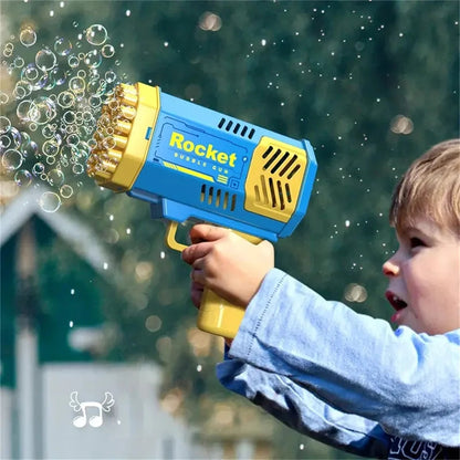 40 Hole Rocket Launcher Bubble Machine CHILDREN'S Bubble Gun Toy [Without Bubble Water] ALPENZO
