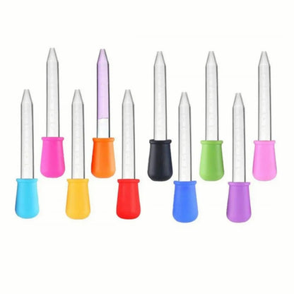 5PCS 5ml Small Silicone Plastic Pipette Dropper Feeding Medicine Liquid Eye Ear Pipette Dropper Lab Experiment Toys Gift ALPENZO