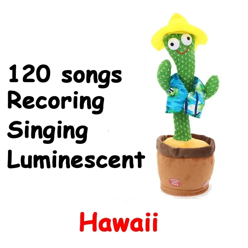 1pc Electronic Plush Toy Home Decoration for Children Xmas Gifts Dancing Talking Cactus Toys for Baby Boys and Girls ALPENZO