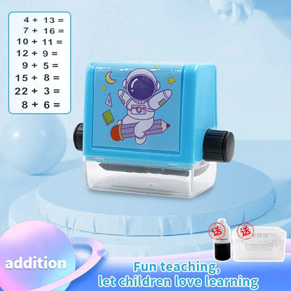 Math Roller Stamp Addition Subtraction Multiplication Division Practice Digital Mathematical Operation Stamp Teaching Supplies ALPENZO