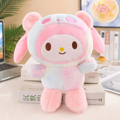 Sanrio 25Cm Anime Sanriod Toys Kawaii Kuromi  Cinnamorol Plush Soft Stuffed Animals Doll Plushie Pillow Children's Toys Gifts ALPENZO