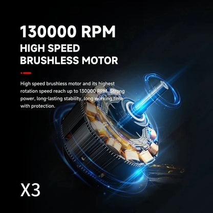 3nd Generation X3 Violent Blower Mini Turbo Jet Fan Handheld Brushless Motor 130,000 RPM Wind Speed 52m/s industrial Duct Fan ALPENZO