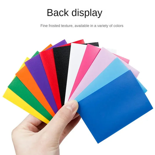 100pcs/set Matte Standard Size Card Sleeves TCG Trading Cards Protector For Tarot Shield Board Games Magical Cover 66x91mm
