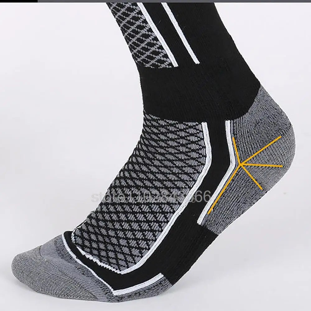 Ski Thermal Socks Men Women Winter Long Warm Compression Socks Ski Hiking Snowboarding Climbing Sports Socks