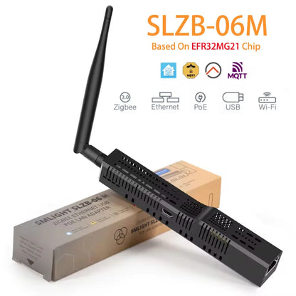 SMLIGHT SLZB-06/M/P7 Zigbee 3.0 to Ethernet,USB,and WiFi gateway coordinator with PoE,works with Zigbee2MQTT,Home Assistant,ZHA - ALPENZO