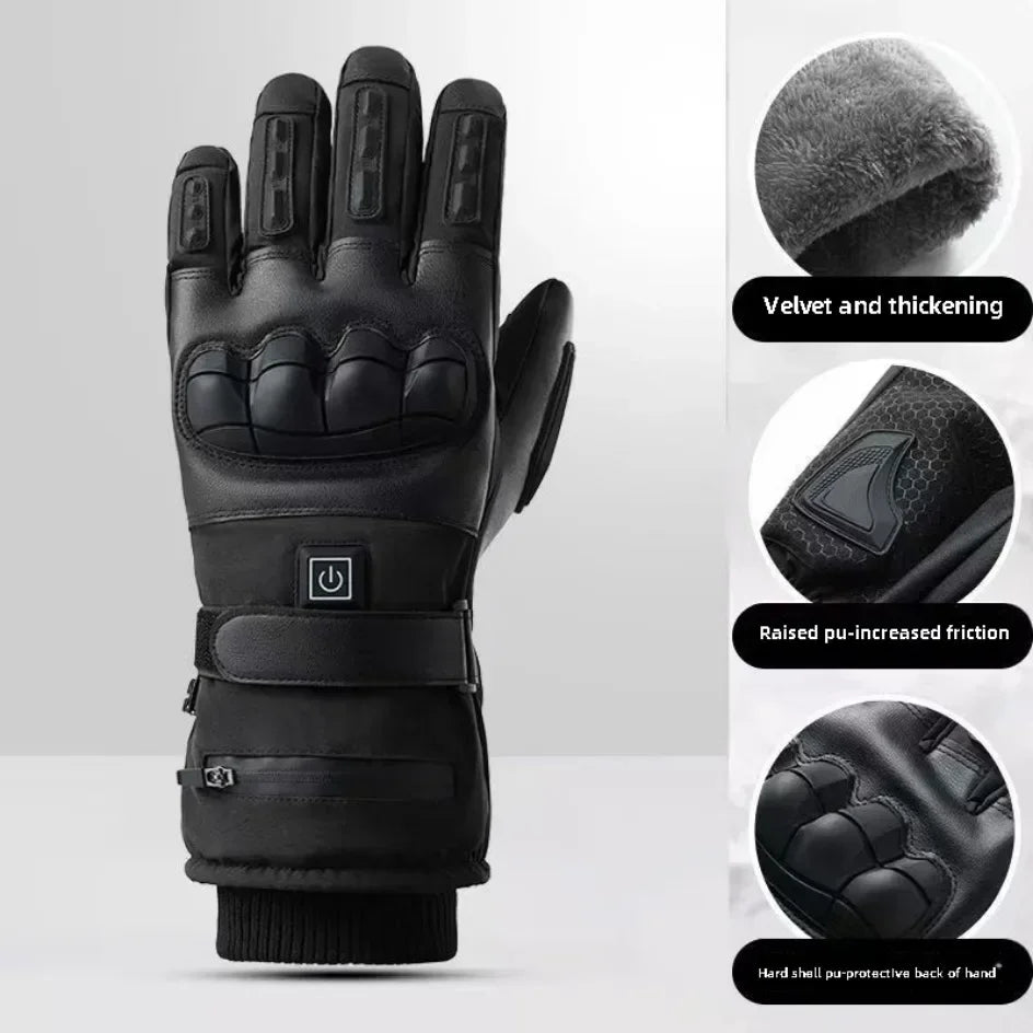 heated Tatical Glove Motorcycle Gloves Man Bicycle Supplies for You Automobiles and Motorcycles Bike Accessories Men's Cycling ALPENZO