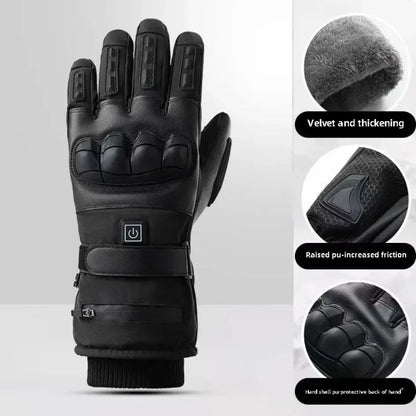 heated Tatical Glove Motorcycle Gloves Man Bicycle Supplies for You Automobiles and Motorcycles Bike Accessories Men's Cycling ALPENZO