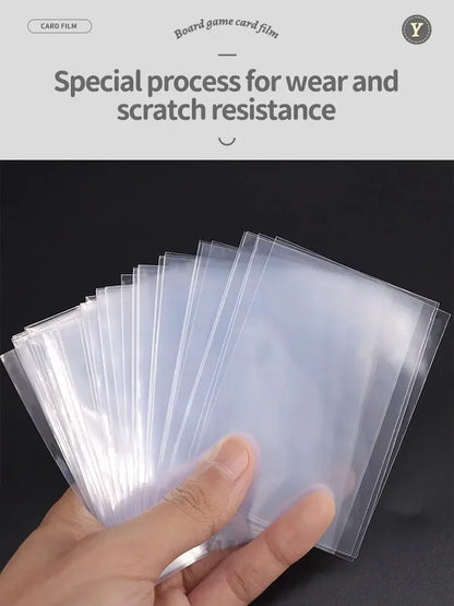 Protective Sleeve Magic Board Game Transparent Storage Bags, Tarot Card Cover, Kids Toy Gift Accessories, 100pcs