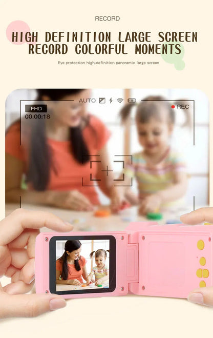 Kids Video Camcorder 1080P 20 MP High Resolution Portable Mini Digital Camera with 2.4 Inch Large Display Screen Birthday Gifts ALPENZO