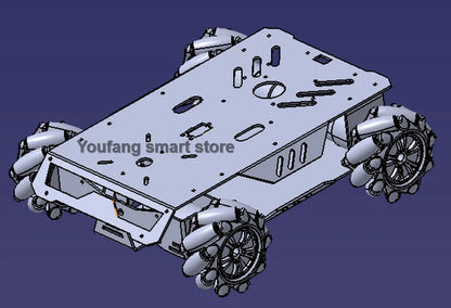 25Kg Load RC Tank V3 Mecanum Wheel Robot Car For Arduino Robot DIY Kit with Encoder Motor and Ps2 Handle Programmable robot Kit ALPENZO