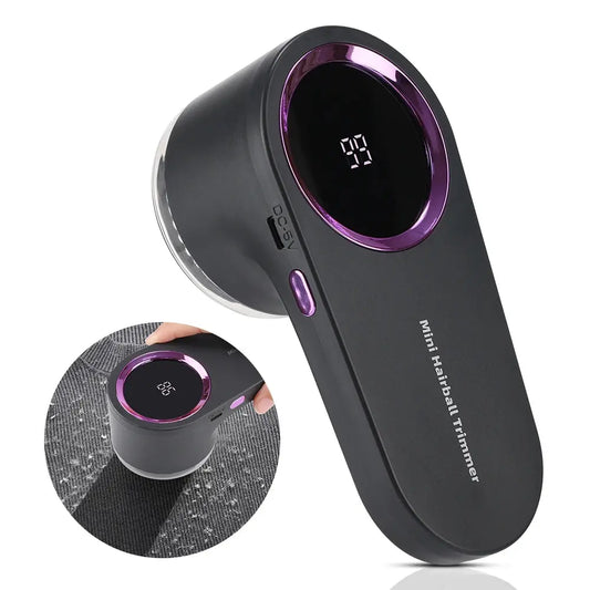 Small Home Clothes Shaving Machine Rechargeable Hair Ball Trimmer Pill Removal Intelligent Digital Display Lints Shaver Trimmer - ALPENZO