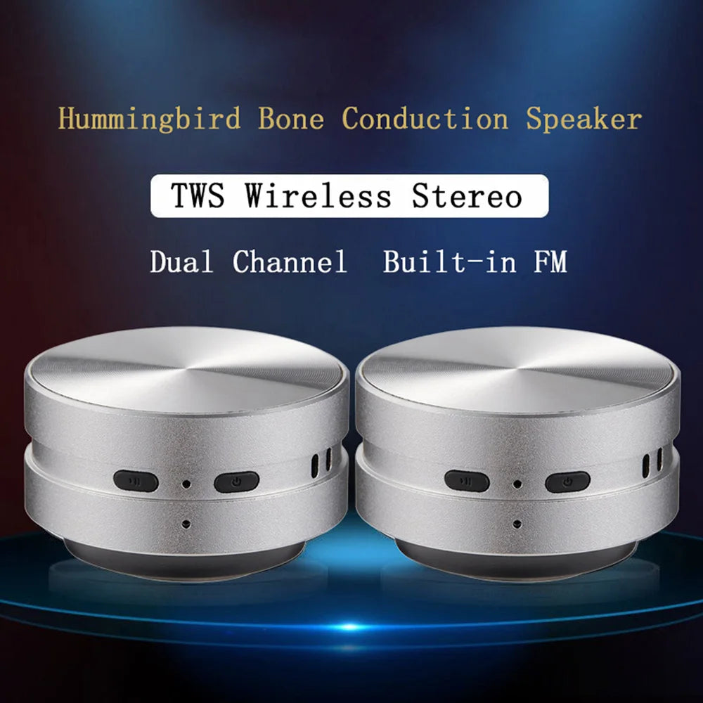 2025 New Bone Conduction Speaker Bluetooth-Compatible TWS Wireless Stereo Sound Hummingbird Speaker With FM Radio Dropshipping ALPENZO