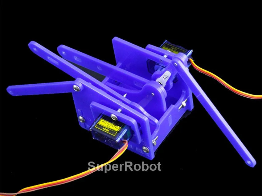SG90 MG90S 4 Dof Unassembly Acrylic Mechanical Robot Manipulator Claw Kit For Arduino Robot Arm STEAM Kit Programming Robot Arm ALPENZO