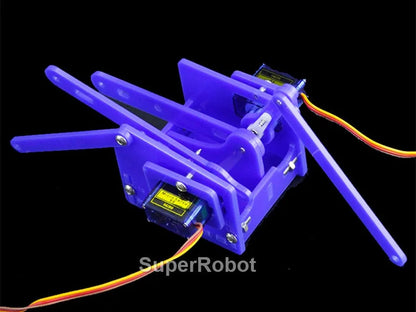 SG90 MG90S 4 Dof Unassembly Acrylic Mechanical Robot Manipulator Claw Kit For Arduino Robot Arm STEAM Kit Programming Robot Arm ALPENZO