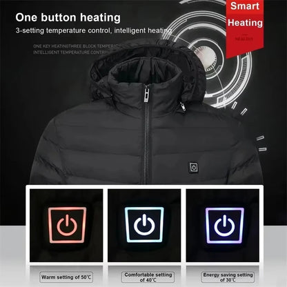 Heated Jacket 21 Areas /2 Areas Winter Men's Women's skiing Jacket USB Electric Heating Jacket Heated Vest Moto Thermal Clothes