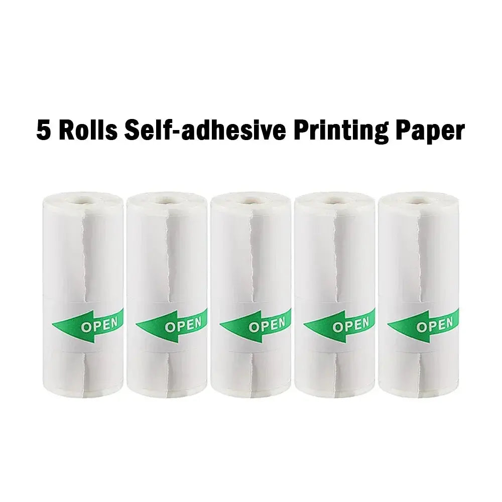 Thermal Paper MINI Printing Self-adhesive Label Sticker For Mini Printers Pose Machine Kid Camera Stickers 57mm Width Rolls - ALPENZO
