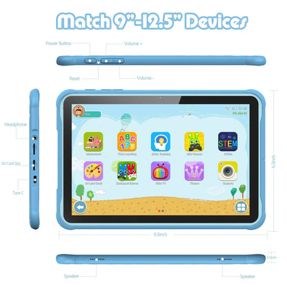 Pritom 10 Inch Kids Tablet Android 13 Go WIFI Quad Core Processor 2GB RAM 64GB ROM YouTube with Case - ALPENZO