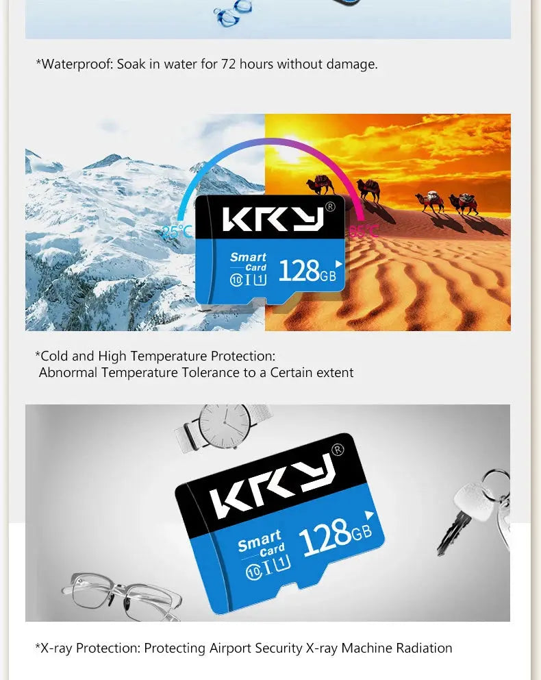 Micro Memory SD Card 128GB 32GB 64GB SD Card SD/TF Flash Card 32 64 128GB Class 10 Memory Card For Phone - ALPENZO