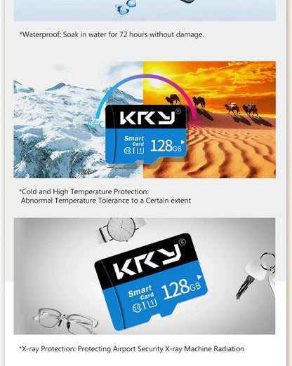 Micro Memory SD Card 128GB 32GB 64GB SD Card SD/TF Flash Card 32 64 128GB Class 10 Memory Card For Phone - ALPENZO