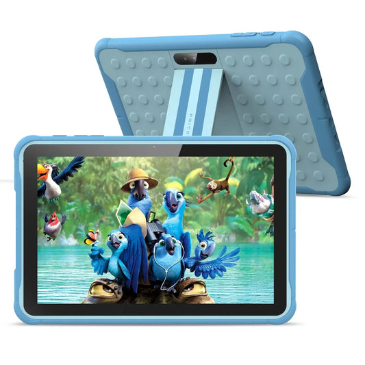 Pritom 10 Inch Kids Tablet Android 13 Go WIFI Quad Core Processor 2GB RAM 64GB ROM YouTube with Case - ALPENZO