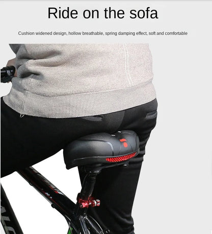 ESLNF Hollow Breathable Bicycle Saddle MTB Road Bike Saddle Shock Absorbing Comfortable Big Butt Bike Seat Bicycle  Accessories