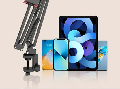 Tablet Holder for Bed with 90cm Metal Arm 360° Rotating Bed Tablet Mount Stand For iPad Stand 4.5~11 Inch Phone Tablet Bracket - ALPENZO