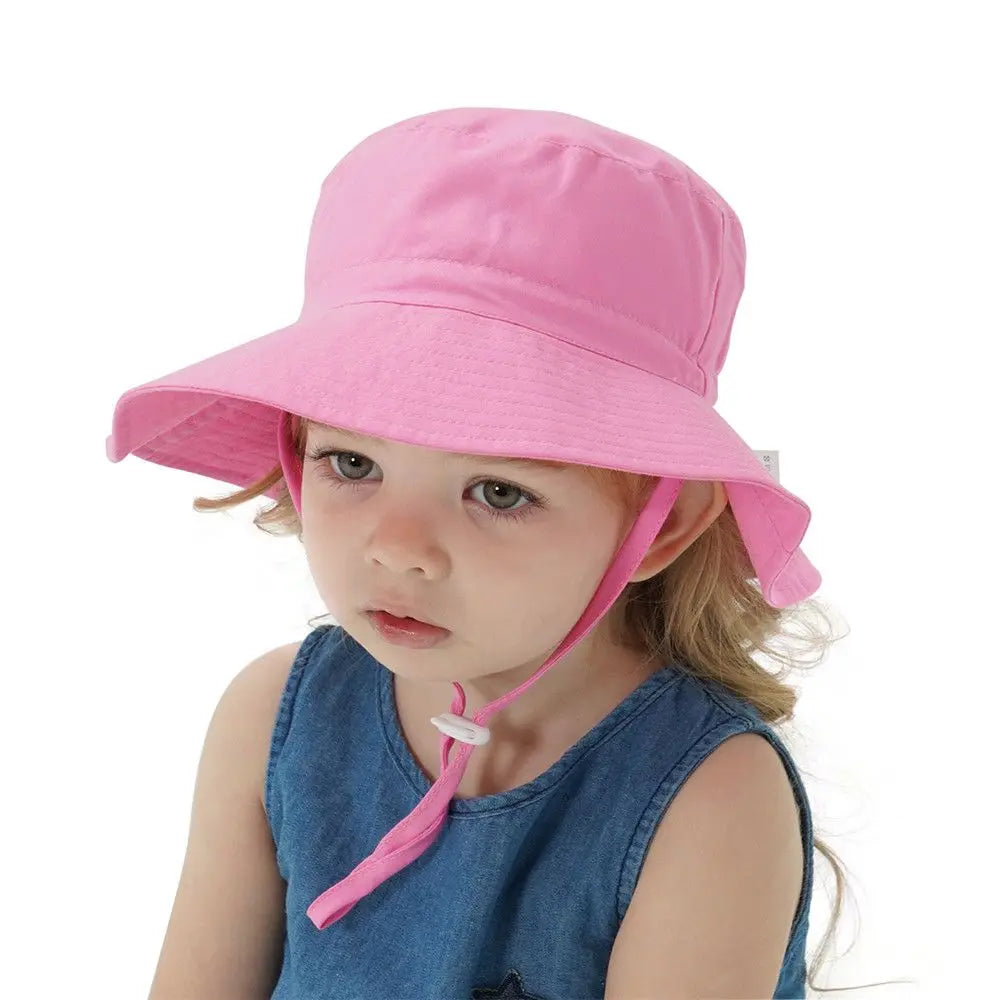 Outdoor Beach Hat Summer Baby Sun Hat for Girls Boys Kids Bucket Cap 0-8 Years ALPENZO