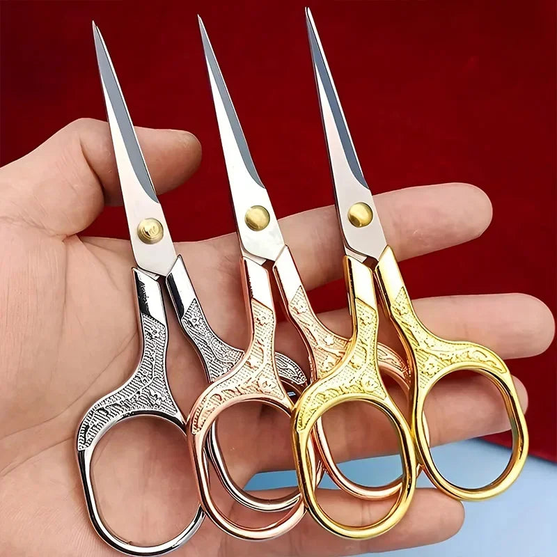Stainless Steel Scissor Fabric Thread Sewing Scissor Colorful Handicraft Household Embroidery Sewing Shears Embroidery Scissors - ALPENZO