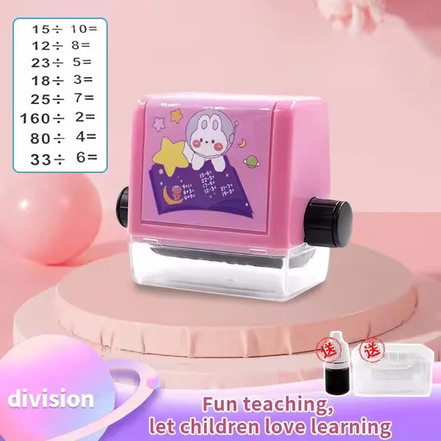 Math Roller Stamp Addition Subtraction Multiplication Division Practice Digital Mathematical Operation Stamp Teaching Supplies ALPENZO