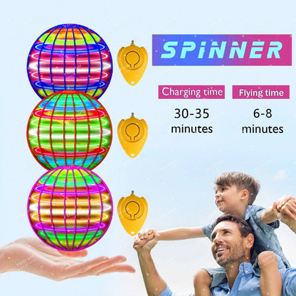Magic Flying Ball Pro Mini Lighting With LED Lights Remote Control Hand Controlled Boomerang Spinner Toys for Adults Kids Gifts ALPENZO