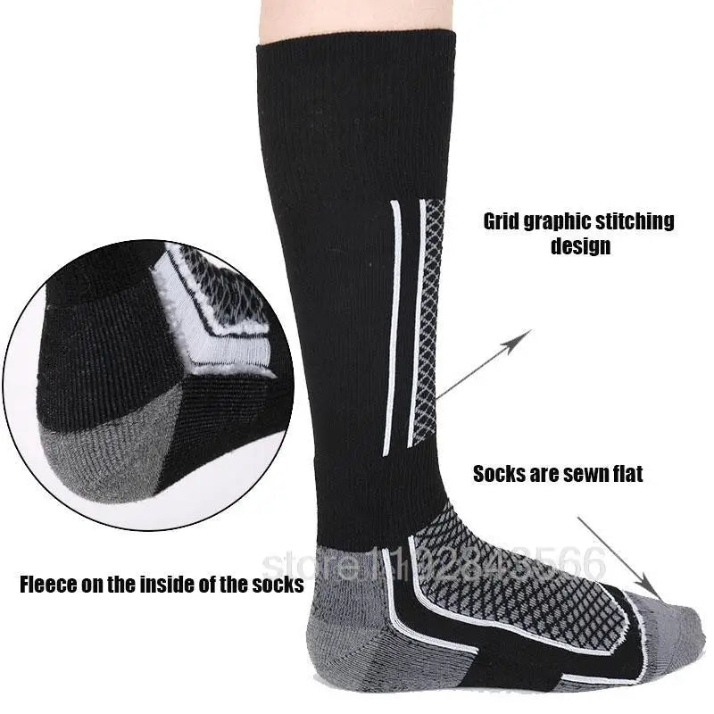Ski Thermal Socks Men Women Winter Long Warm Compression Socks Ski Hiking Snowboarding Climbing Sports Socks