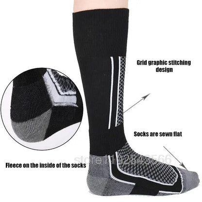 Ski Thermal Socks Men Women Winter Long Warm Compression Socks Ski Hiking Snowboarding Climbing Sports Socks