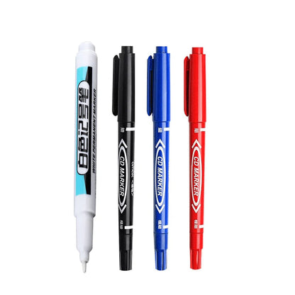1/4Pcs White Permanent Paint Pen set for Wood Rock Plastic Leather Glass Stone Metal Canvas Ceramic Deep Hole Marker 0.7mm ALPENZO