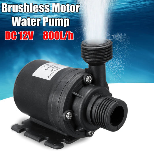 Ultra Quiet Water Pump Mini DC12V/24V Brushless Motor Submersible Aquarium Water Pump Adapter Pond Fountain For Fish Tank Garden - ALPENZO