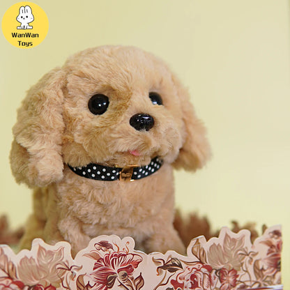 Electric plush toy pet puppy children men and women birthday holiday gifts cute teddy dog hot sale ALPENZO