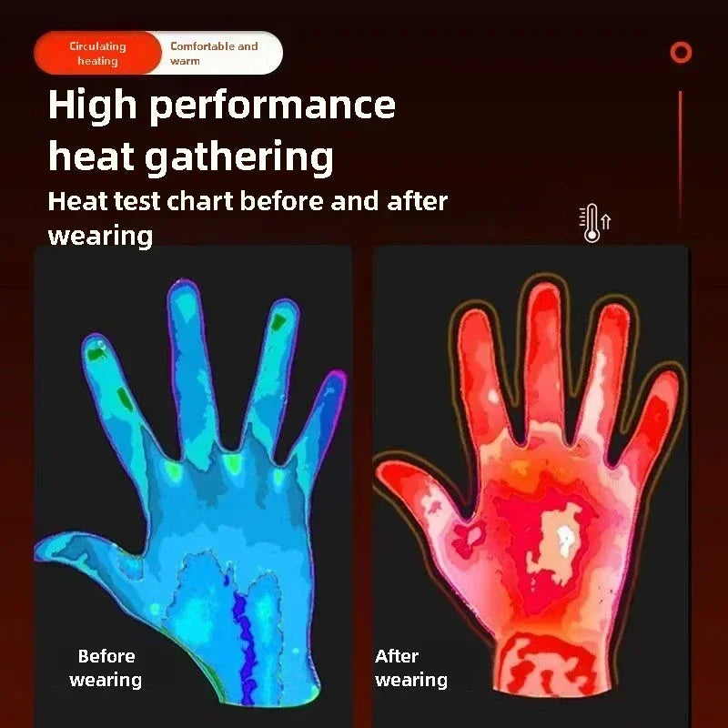 heated Tatical Glove Motorcycle Gloves Man Bicycle Supplies for You Automobiles and Motorcycles Bike Accessories Men's Cycling ALPENZO