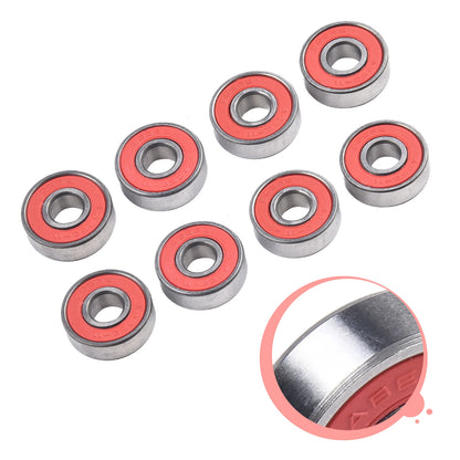 8Pc ABEC-11 Roller Skate Wheel Bearings High Speed Skateboard Scooter Bearing Low Noise High Temperature Roller Skate Bearings