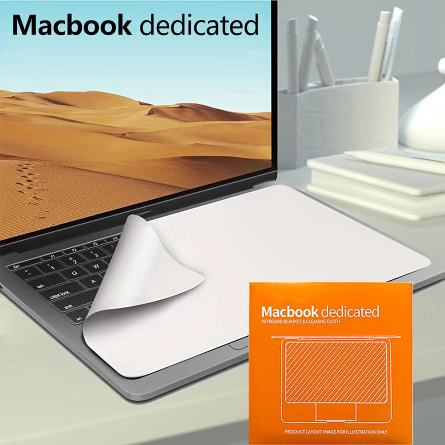 Dustproof Microfiber Cover Cleaning Cloth Keyboard Blanket Protective Film For MacBook Pro 13/15/16 Inch - ALPENZO