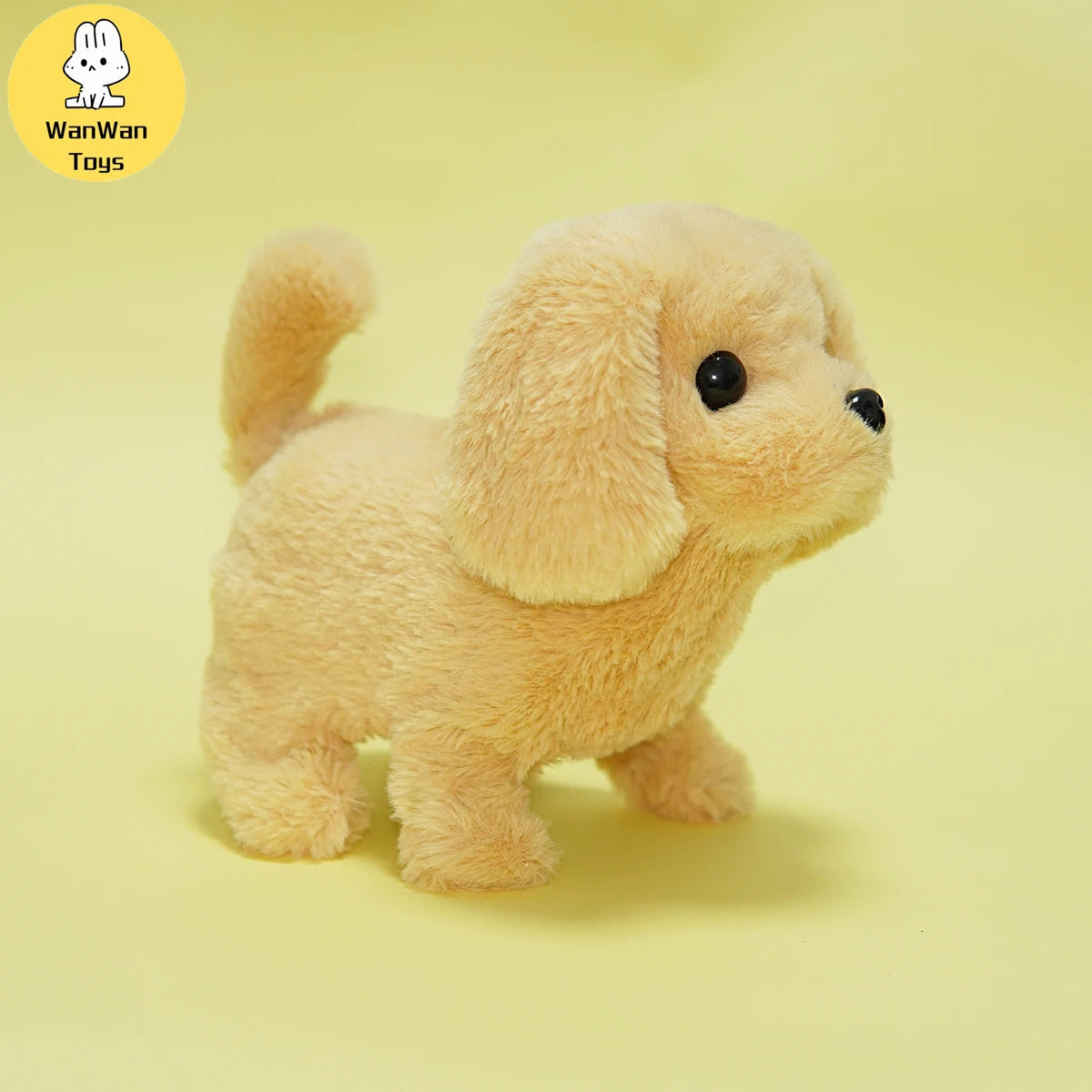 Plush Electric Puppy Simulation Pet Dog Can Walk Teddy Dog Golden Retriever Bichon Frize Dog Children Can Bark Run And Rock ALPENZO