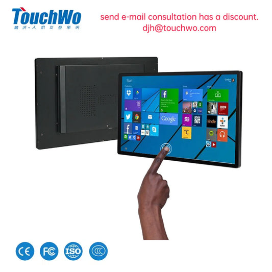 TouchWo 21.5 27 32 Inch Hdmi Touch Screen Pc Touchscreen Monitor Android11/Window 10 Tablet Industrial All In One Pc With Wifi - ALPENZO